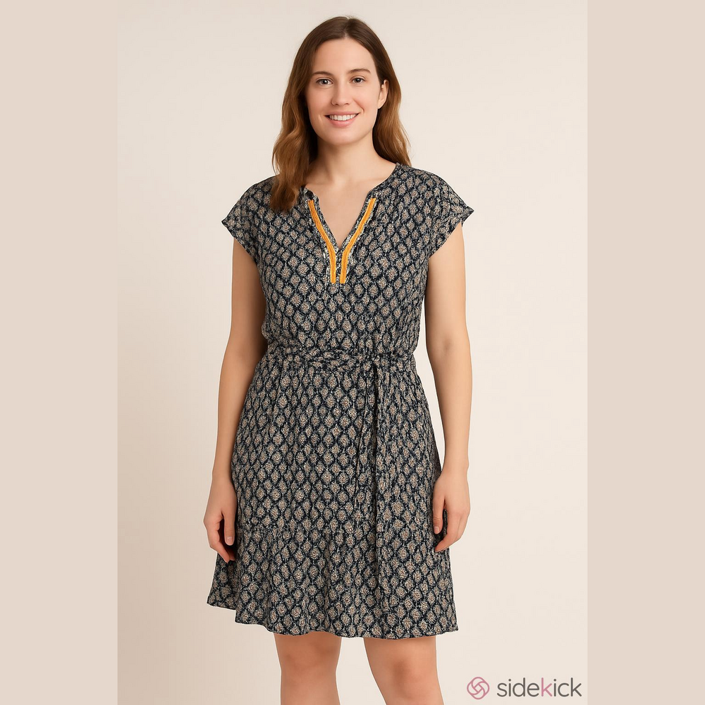 NWTs Nautica Siesta Key Beach, Navy and White Dress Size L
